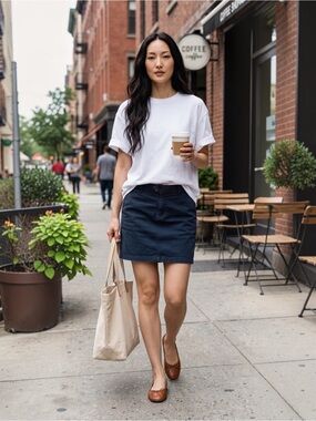 Vintage Ralph Lauren Sport Cotton Twill Skirt!
